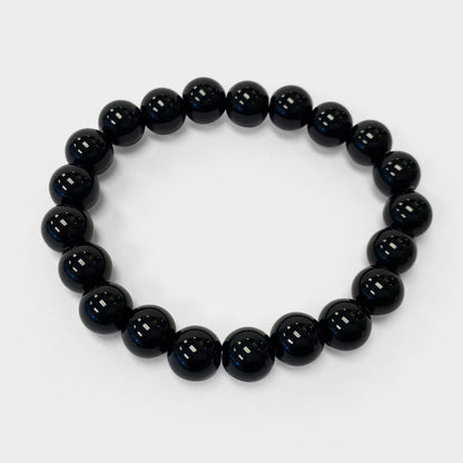 Black Onyx Unisex Stretch Bracelet - Gem Avenue