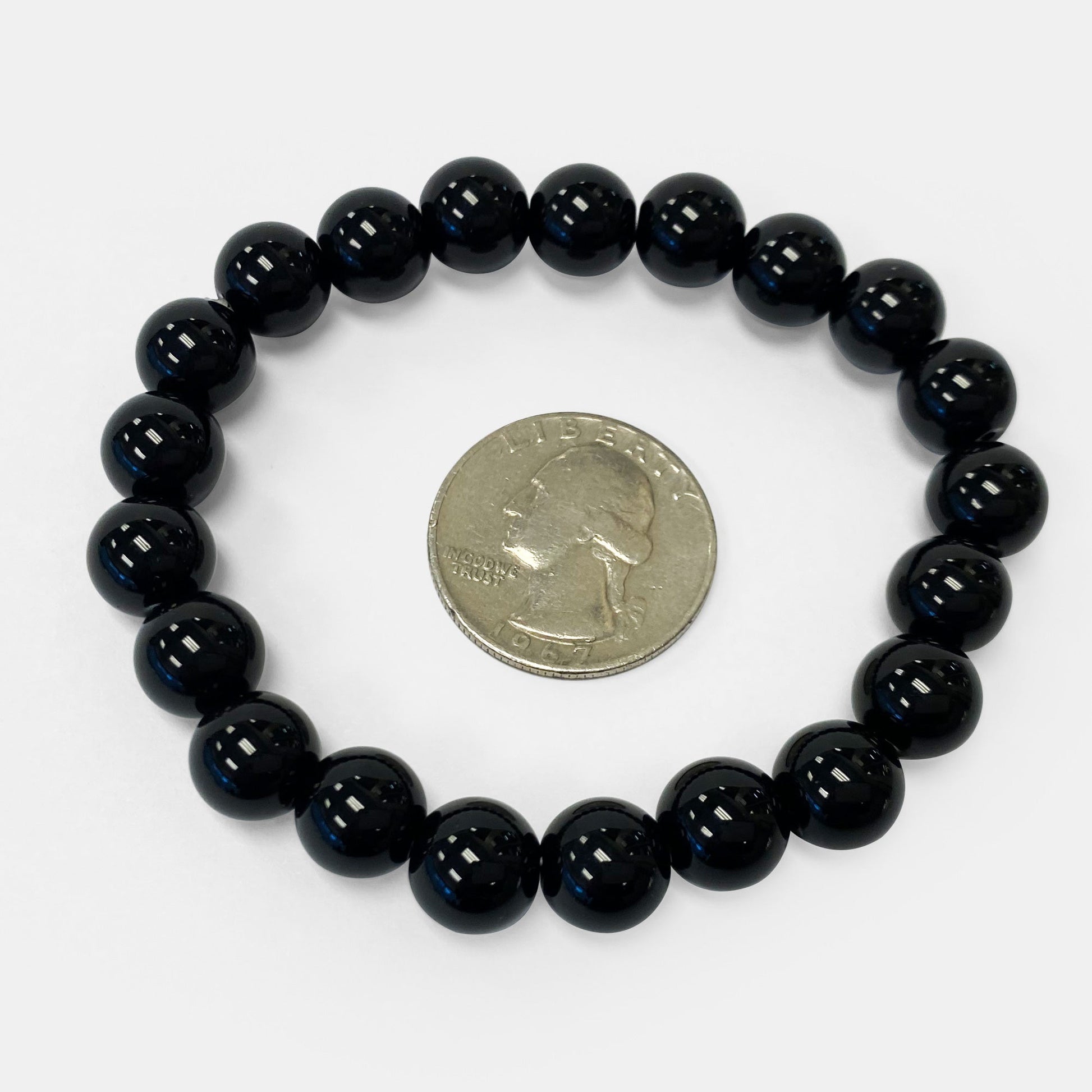 Black Onyx Unisex Stretch Bracelet - Gem Avenue