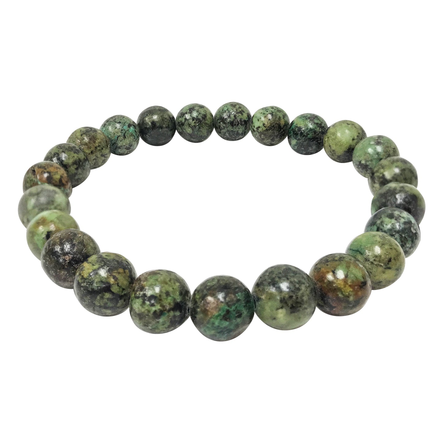 African Turquoise Gemstone Stretch Bracelet - Gem Avenue
