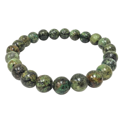 African Turquoise Gemstone Stretch Bracelet - Gem Avenue