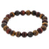 Multicolor Tiger Eye 10mm Bead Bracelet Handmade Stretch Unisex Jewelry