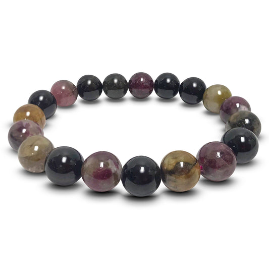 Tourmaline Beads Handmade Stretchable Unisex Bracelets - Gem Avenue