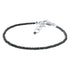 Natural Black Tourmaline Bead Bracelet .925 Sterling Silver Clasp Gemstone Jewelry Gift for Women & Men