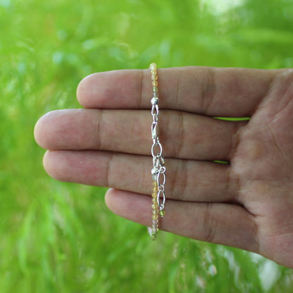 Natural Multicolor Tourmaline  Beads Gemstone Bracelets - Gem Avenue