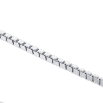 Italian 925 Sterling Silver Rhoidum Plated Box Chain Necklace - Gem Avenue