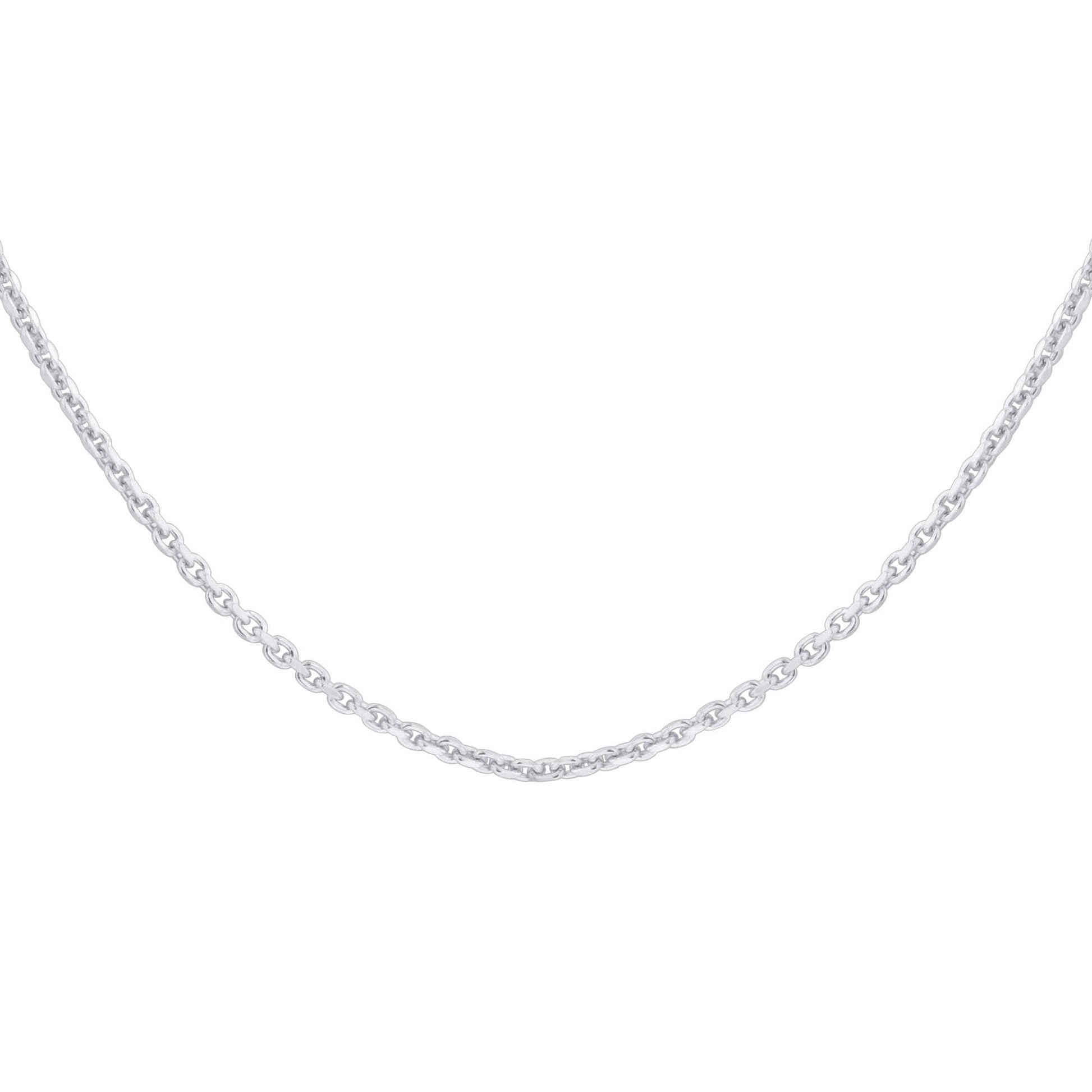 Rhoidum Plated Italian Sterling Silver 1mm Rolo Chain 24 inch Adjustable Necklace - Gem Avenue