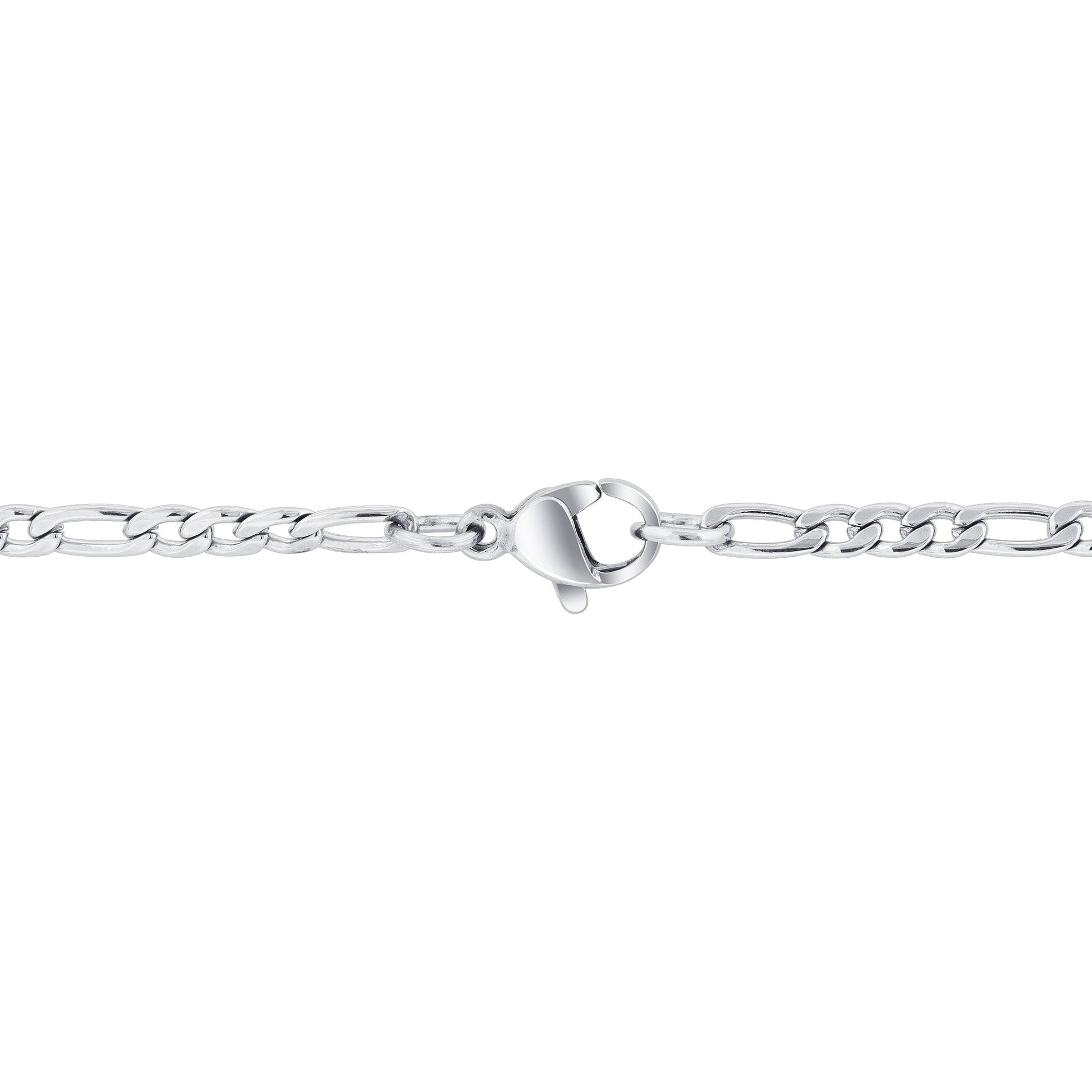 Stainless Steel Figaro Chain Necklace - Gem Avenue