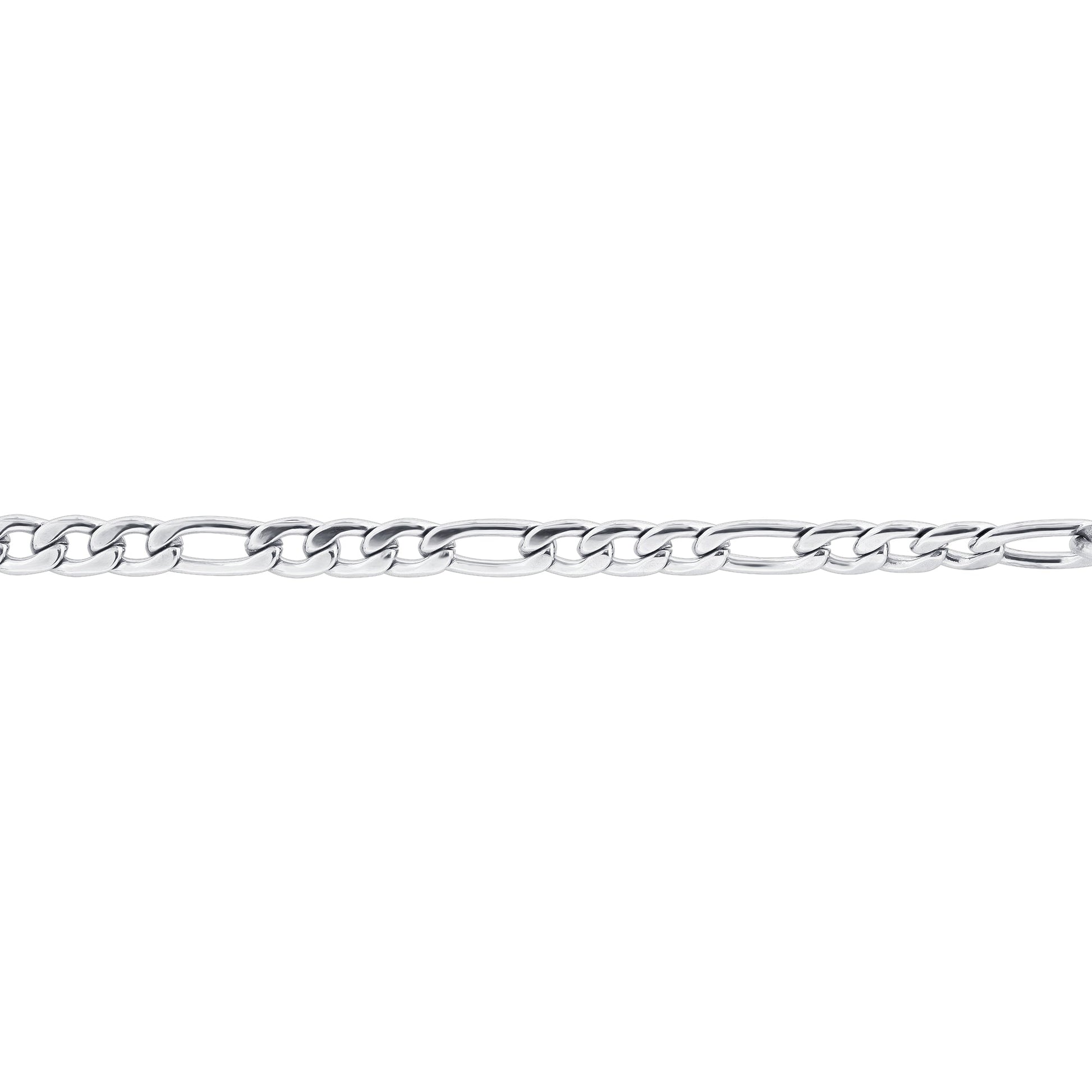 Stainless Steel Figaro Chain Necklace - Gem Avenue
