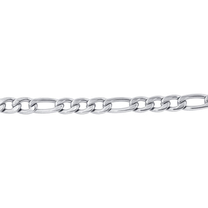 Stainless Steel Figaro Chain Necklace - Gem Avenue
