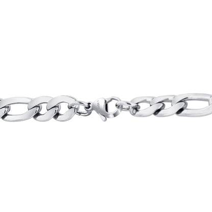 Men's Stainless Steel Figaro Chain Necklace - Gem Avenue