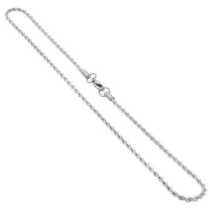 Stainless Steel wide Rope Chain Necklace - Gem Avenue