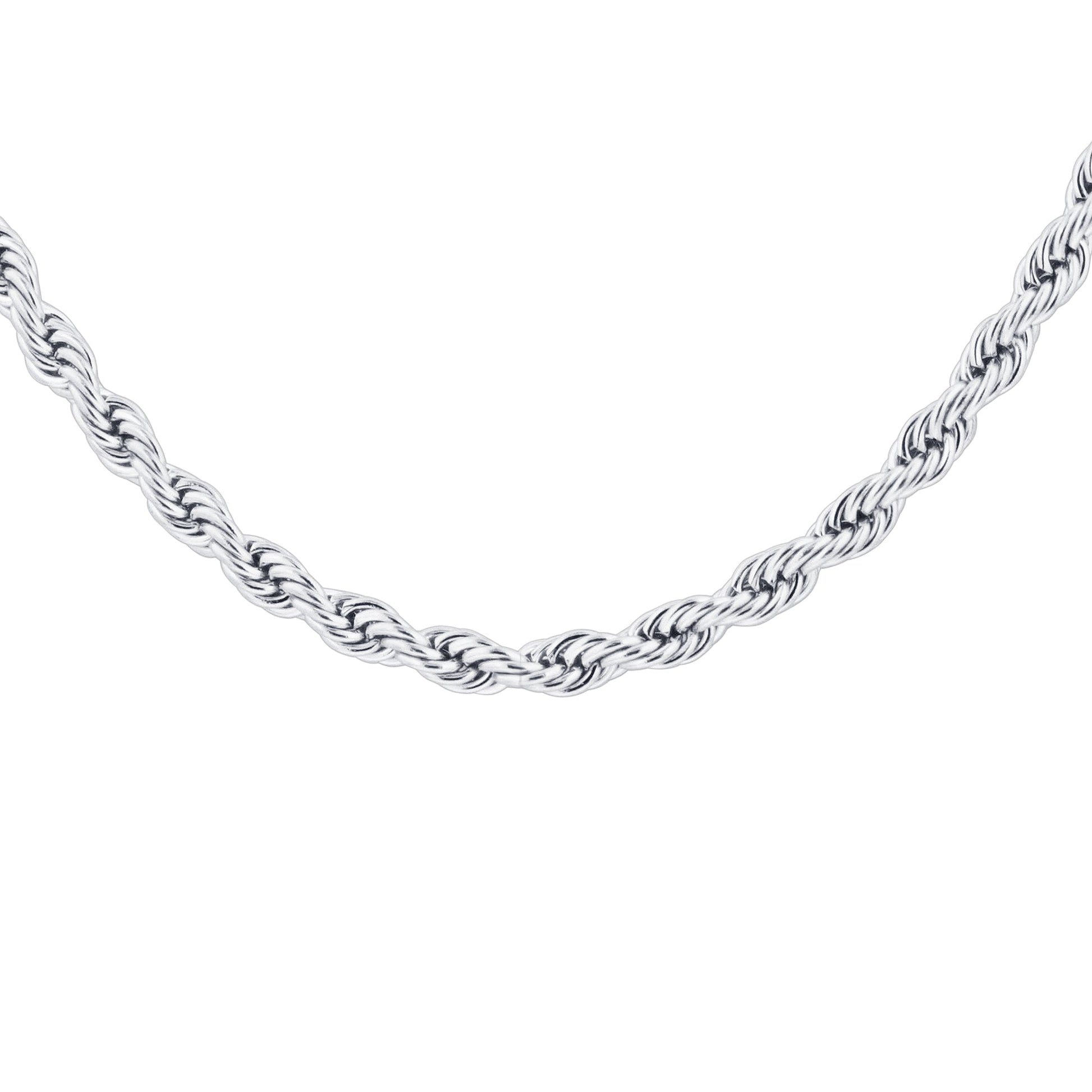 Stainless Steel Rope Chain Necklace - Gem Avenue