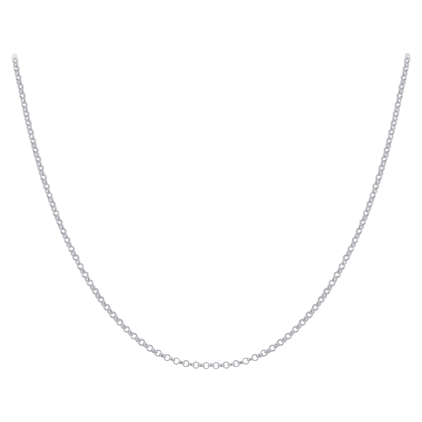 925 Sterling Silver Rolo Chain Necklace with Lobster Clasp - Gem Avenue