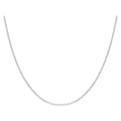 925 Sterling Silver Rolo Chain Necklace with Lobster Clasp - Gem Avenue