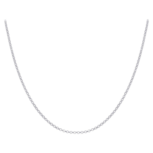 925 Sterling Silver Rolo Chain Necklace with Lobster Clasp - Gem Avenue