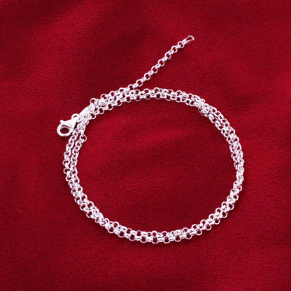 925 Sterling Silver Rolo Chain Necklace with Lobster Clasp - Gem Avenue