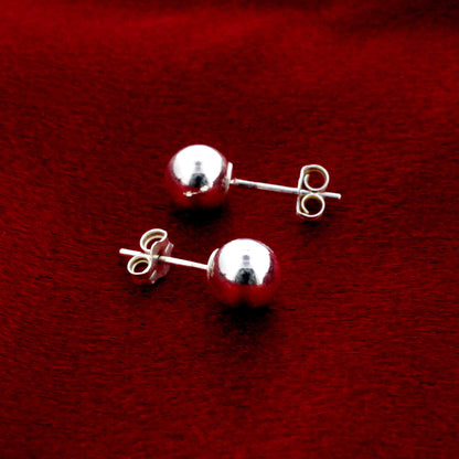 925 Sterling Silver Ball Post Back Stud Earrings - Gem Avenue