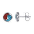 .925 Sterling Silver Southwestern Style Stud Earrings for Women Handmade Boho Western Jewelry Gift - GEG258