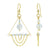 14K Gold Filled Chandelier Earrings for Women with Austrian Crystals