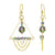 14K Gold Filled Chandelier Earrings for Women with Austrian Crystals