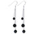 925 Sterling Silver Dangle Earrings with Multifaceted Round Austrian Crystals