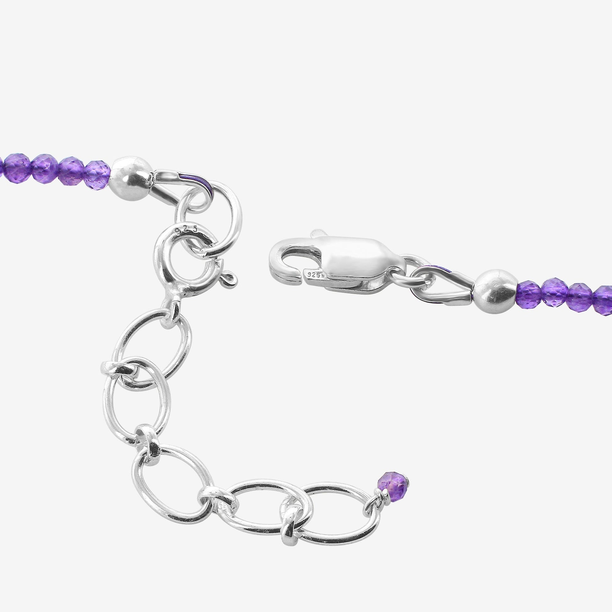 925 Sterling Silver Amethyst Gemstone Necklace for Women - Gem Avenue