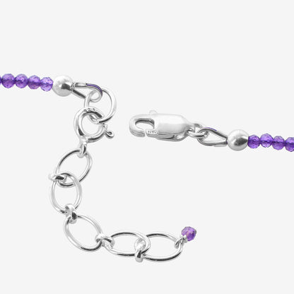 925 Sterling Silver Amethyst Gemstone Necklace for Women - Gem Avenue