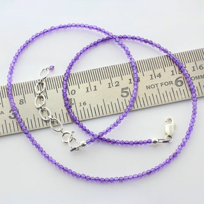 925 Sterling Silver Amethyst Gemstone Necklace for Women - Gem Avenue