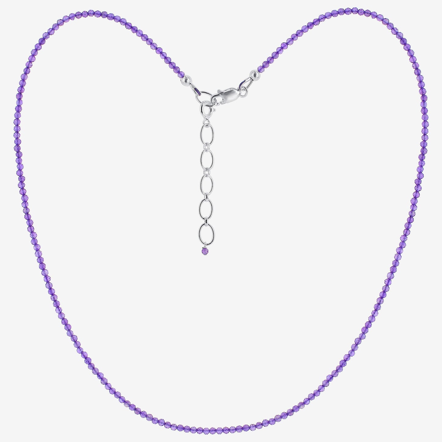 925 Sterling Silver Amethyst Gemstone Necklace for Women - Gem Avenue