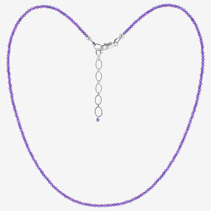 925 Sterling Silver Amethyst Gemstone Necklace for Women - Gem Avenue