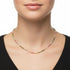 1.5mm Natural Multi-Tourmaline Gemstone Necklace 925 Silver Clasp