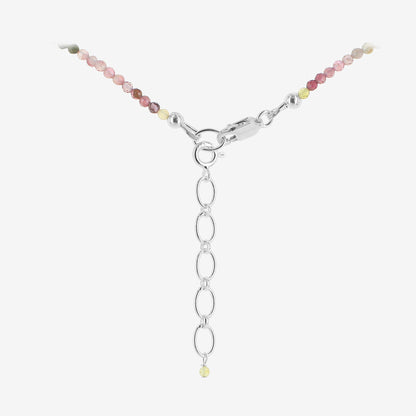 925 Sterling Silver Multi Tourmaline Gemstone Necklace for Women - Gem Avenue