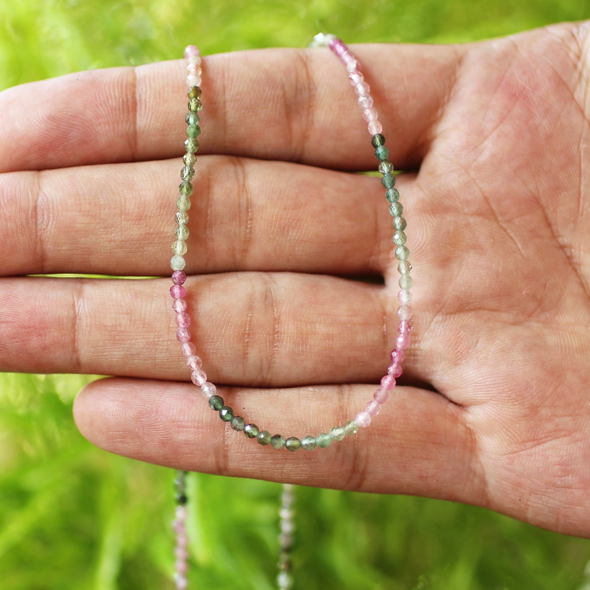 925 Sterling Silver Multi Tourmaline Gemstone Necklace for Women - Gem Avenue