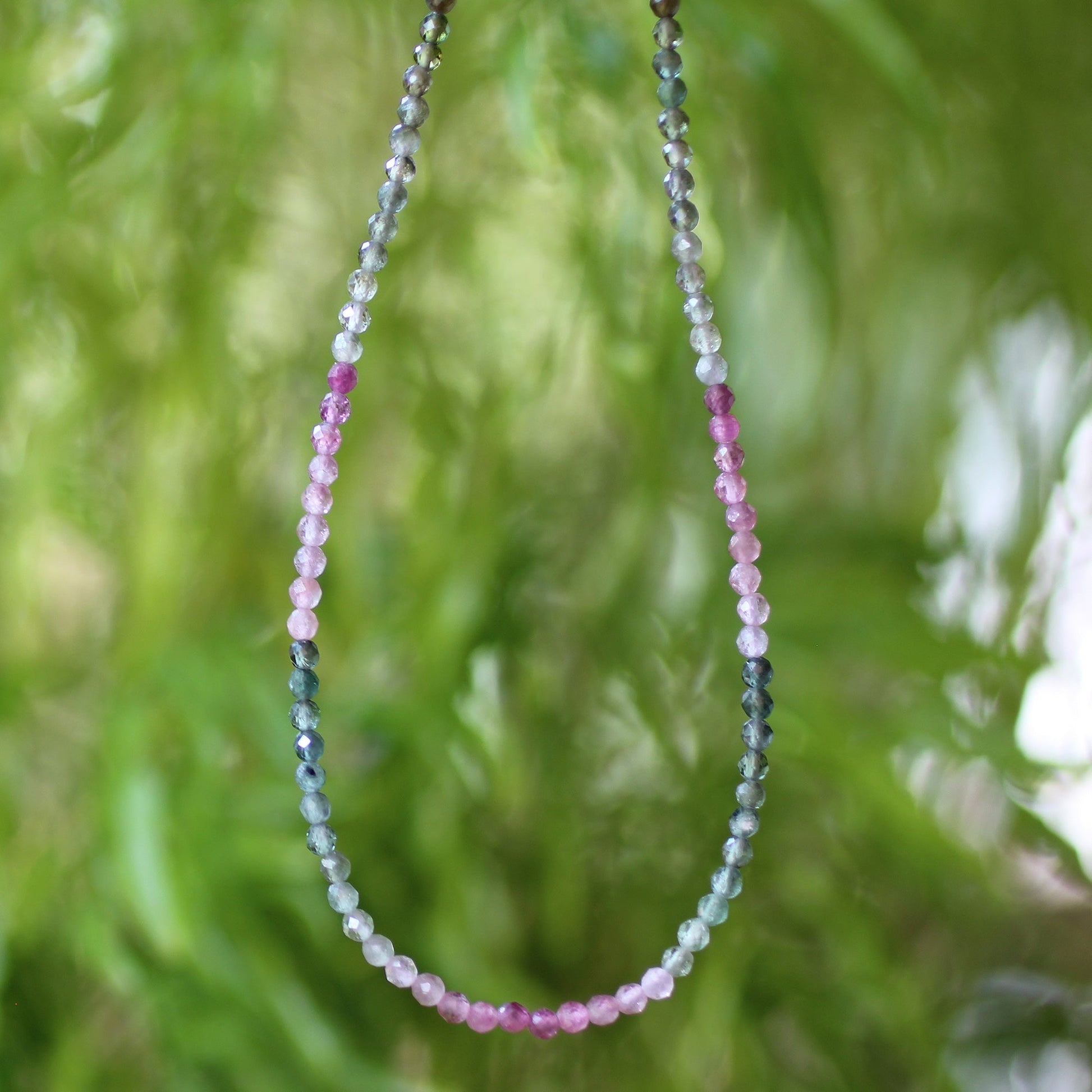 925 Sterling Silver Multi Tourmaline Gemstone Necklace for Women - Gem Avenue