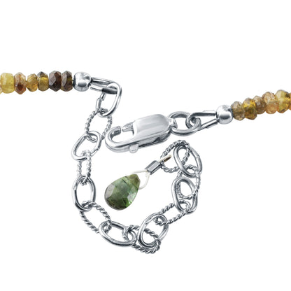 925 Sterling Silver Multi Tourmaline Gemstone Necklace for Women - Gem Avenue