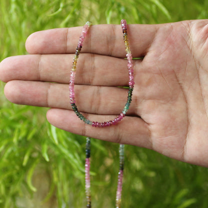 925 Sterling Silver Multi Tourmaline Gemstone Necklace for Women - Gem Avenue