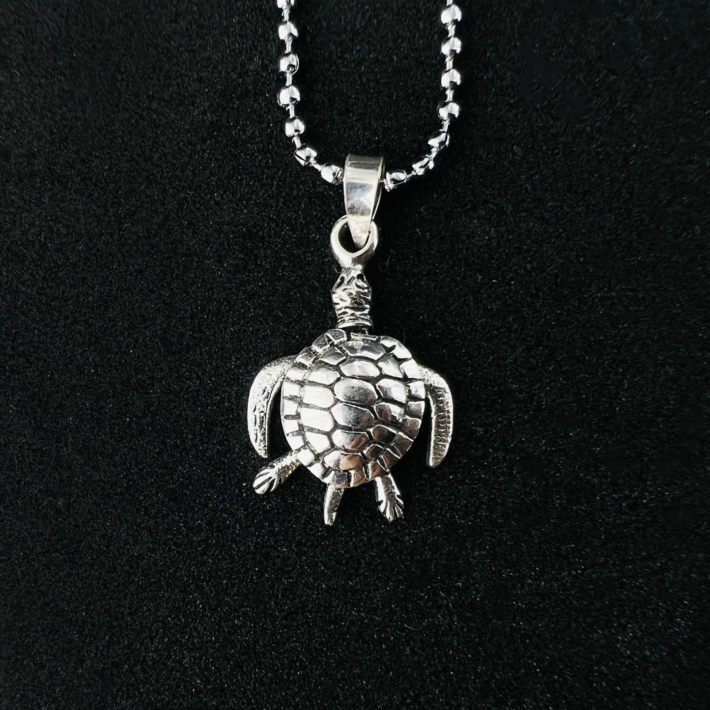 Moving Sea Turtle Pendant Charm 925 Sterling Silver- Gem Avenue