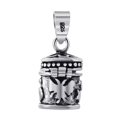 925 Sterling Silver Prayer Box Pendant - Gem Avenue