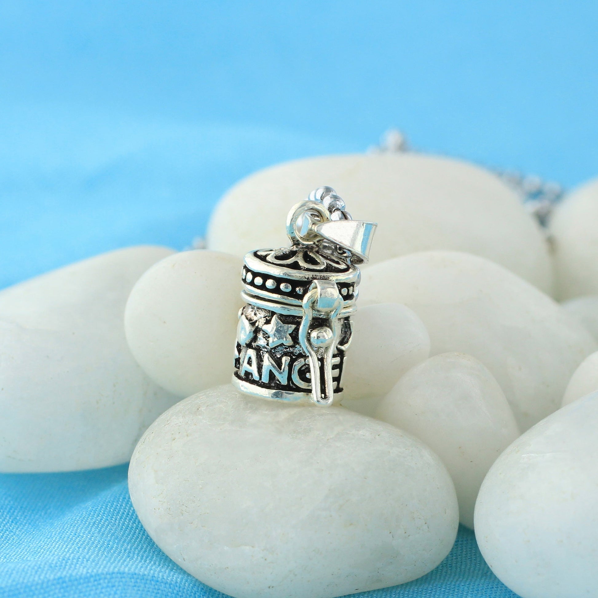 925 Sterling Silver Prayer Box Pendant - Gem Avenue