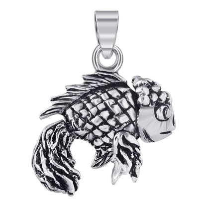 925 Sterling Silver Fish Pendant - Gem Avenue