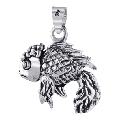 925 Sterling Silver Fish Pendant - Gem Avenue