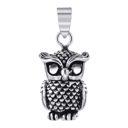 925 Sterling Silver Owl Pendant Birds - Gem Avenue