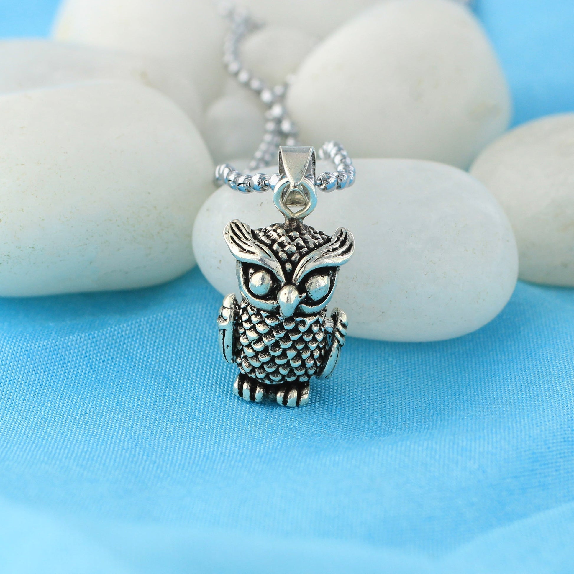 925 Sterling Silver Owl Pendant Birds - Gem Avenue