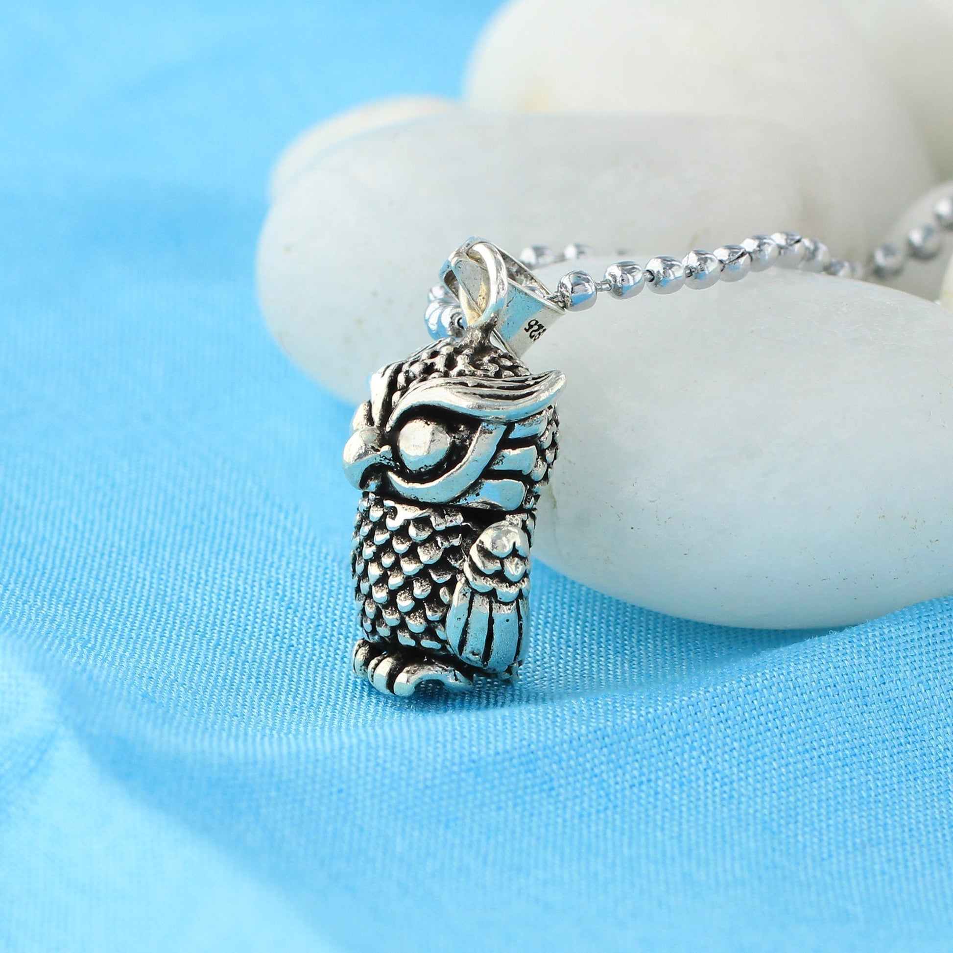925 Sterling Silver Owl Pendant Birds - Gem Avenue