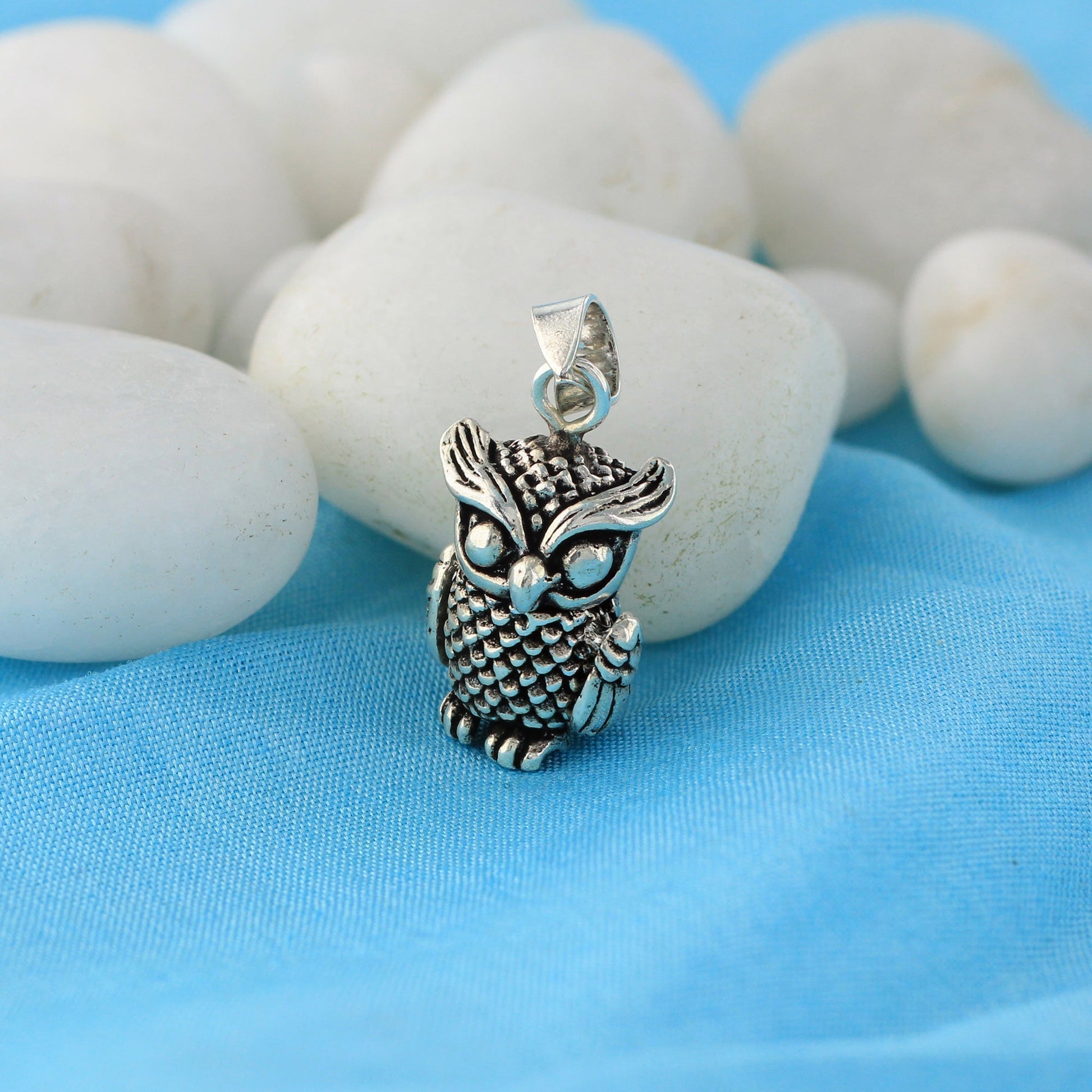 925 Sterling Silver Owl Pendant Birds - Gem Avenue