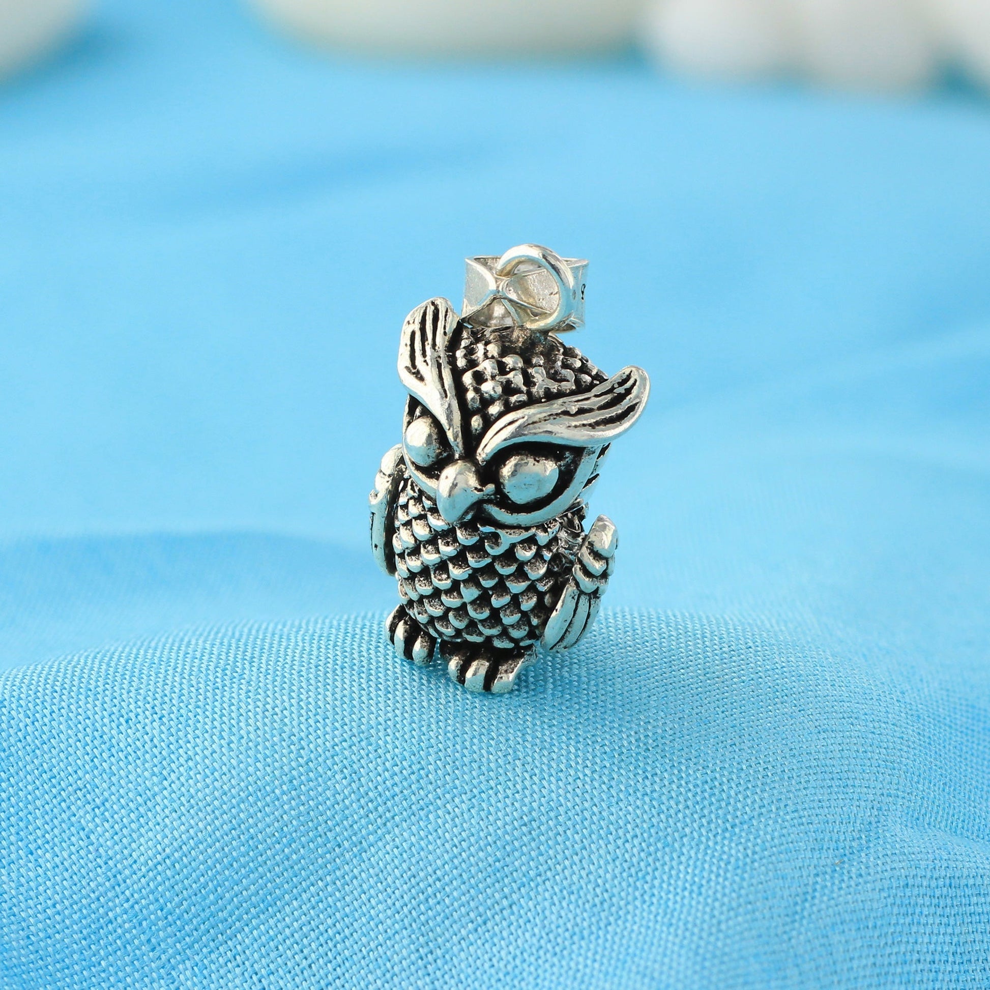925 Sterling Silver Owl Pendant Birds - Gem Avenue