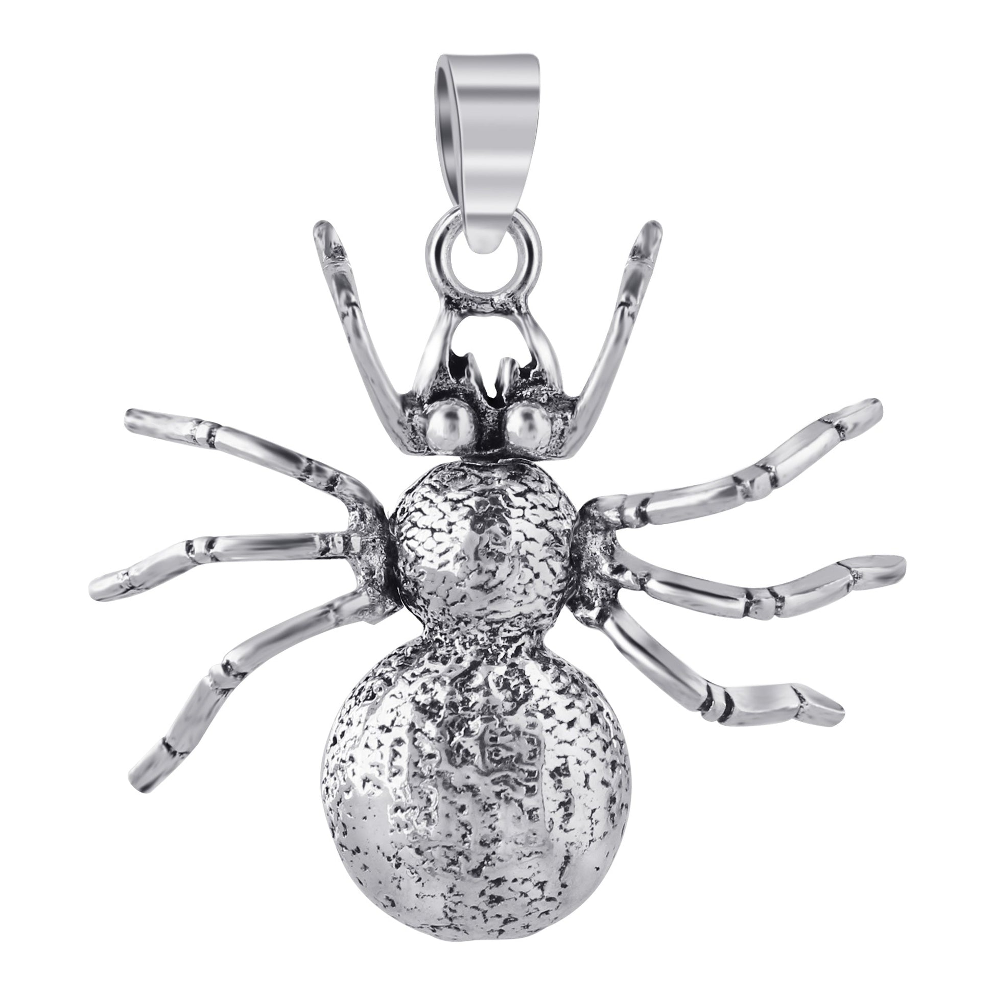 925 Sterling Silver Spider Charm Pendant Insect- Gem Avenue