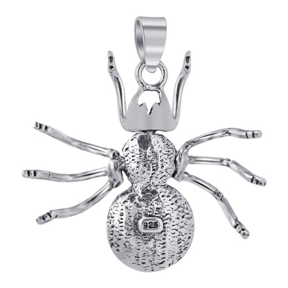 925 Sterling Silver Spider Charm Pendant Insect- Gem Avenue