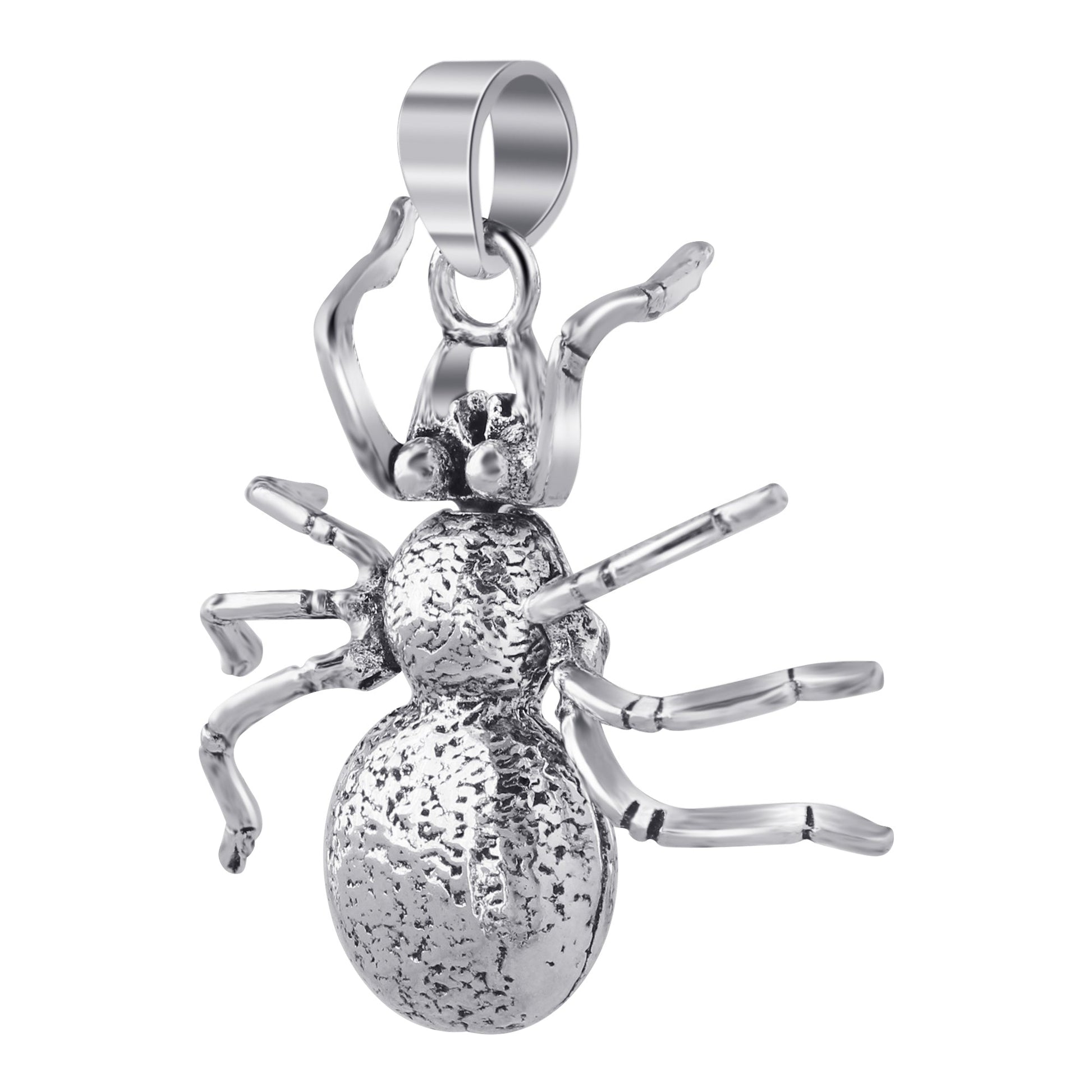 925 Sterling Silver Spider Charm Pendant Insect- Gem Avenue