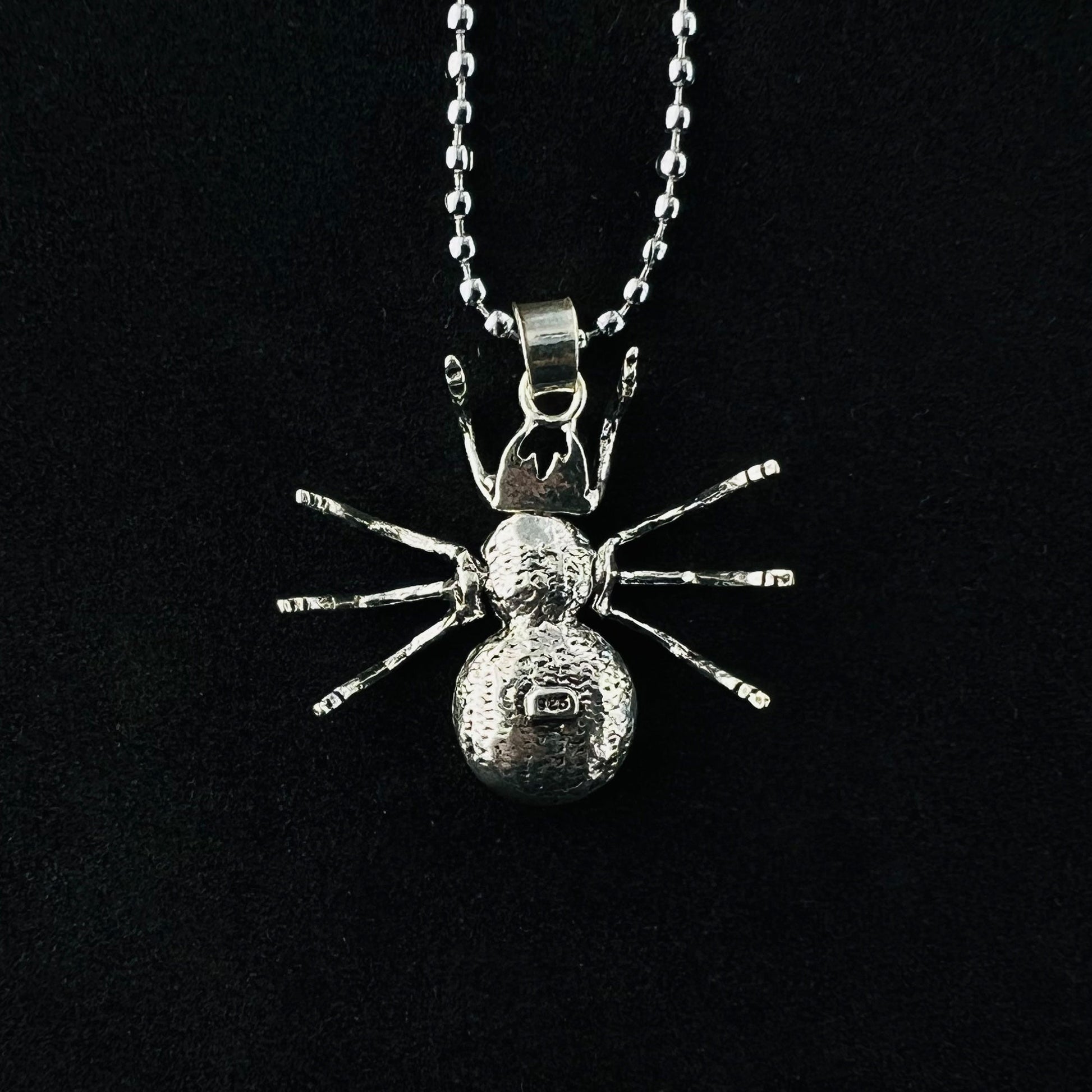925 Sterling Silver Spider Charm Pendant Insect- Gem Avenue